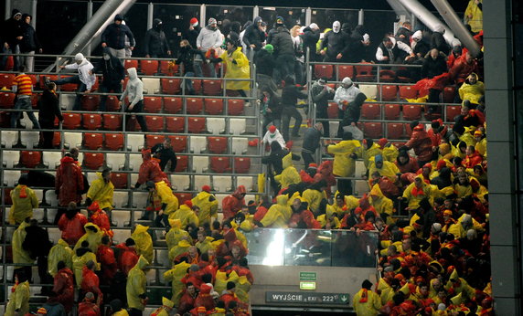 Starcia na trybunach Pepsi Arena (Legia Warszawa - Jagiellonia Białystok)