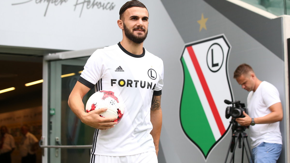 Pilka nozna. Ekstraklasa. Legia Warszawa. Prezentacja nowych pilkarzy. 21.07.2017