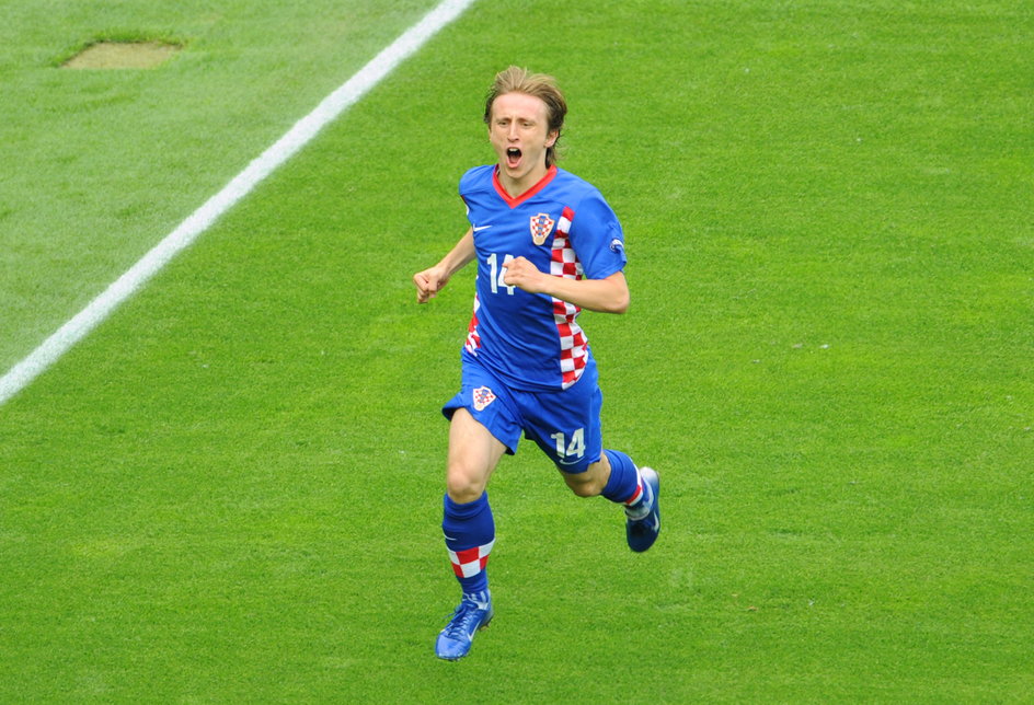 Luka Modrić w 2008 r.