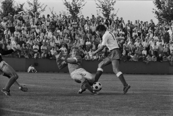 Zbigniew Gut w meczu z Kolumbią na IO 1972