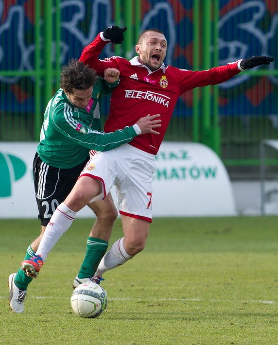 PIŁKARSKA EKSTRAKLASA GKS BEŁCHATÓW KONTRA WISŁA KRAKÓW