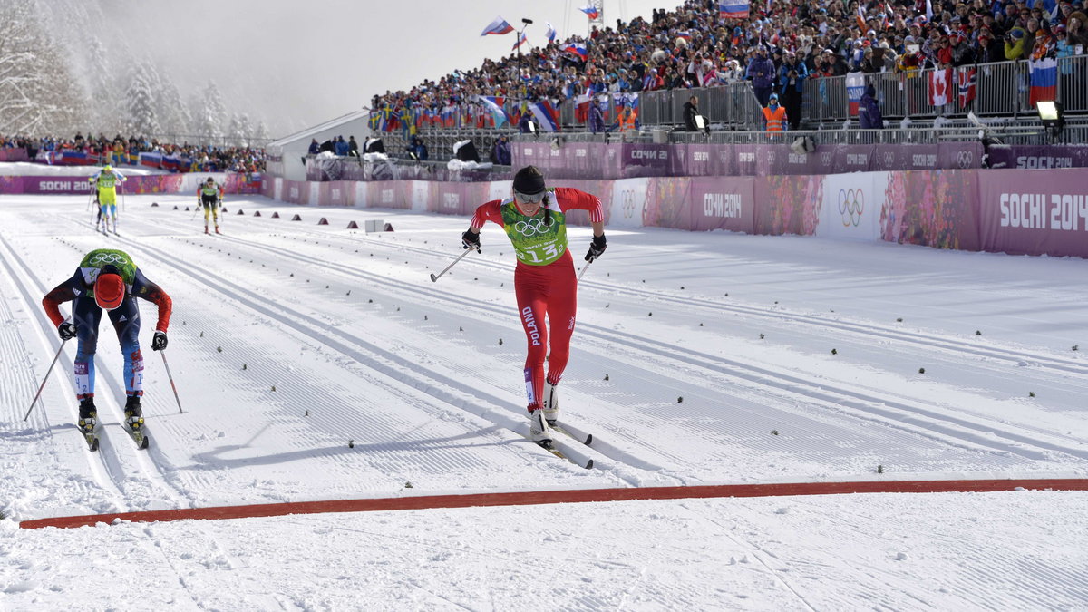 Justyna Kowalczyk wpada na metę