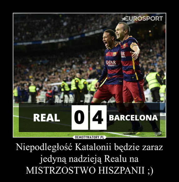 Real przegrał z Barceloną 0:4. Memy po El Clasico