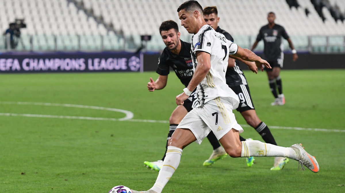 Cristiano Ronaldo. Juventus Turyn - Olympique Lyon