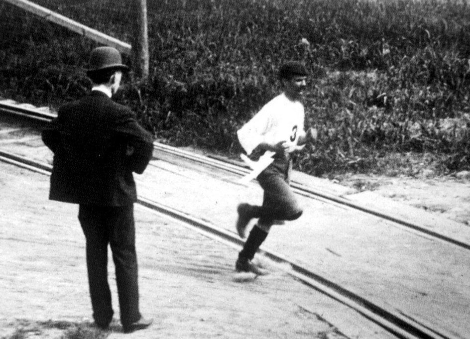 Felix Carvajal podczas maratonu w St. Louis w 1904 roku