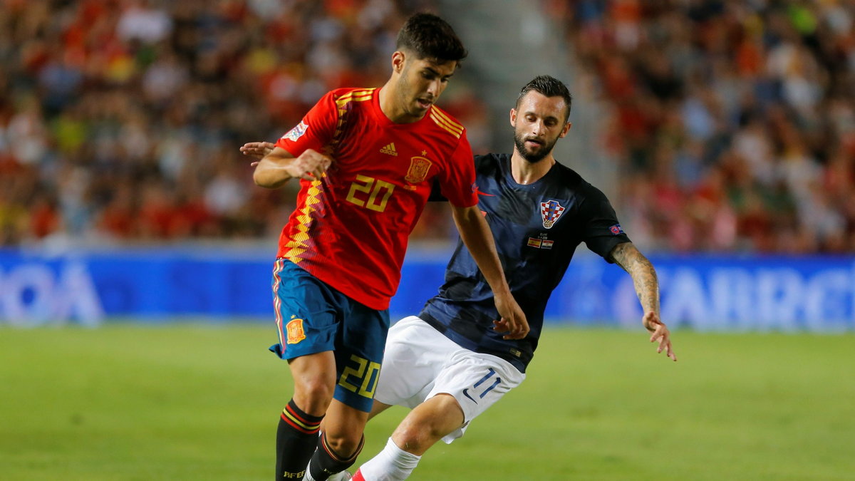 Marco Asensio w meczu Hiszpania – Chorwacja