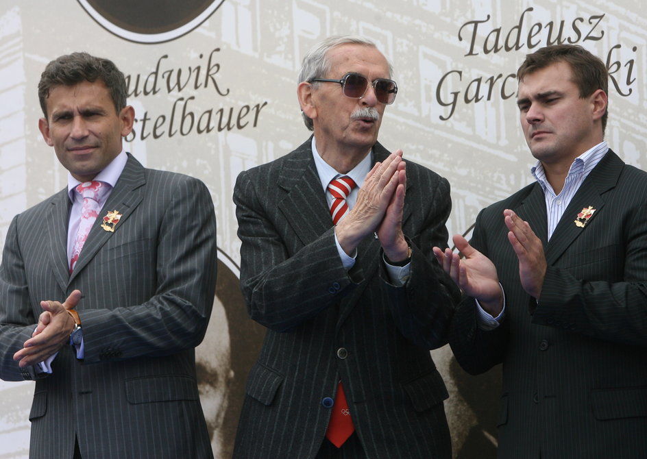 Robert Korzeniowski, Józef Zapędzki i Leszek Blanik w 2009 r.