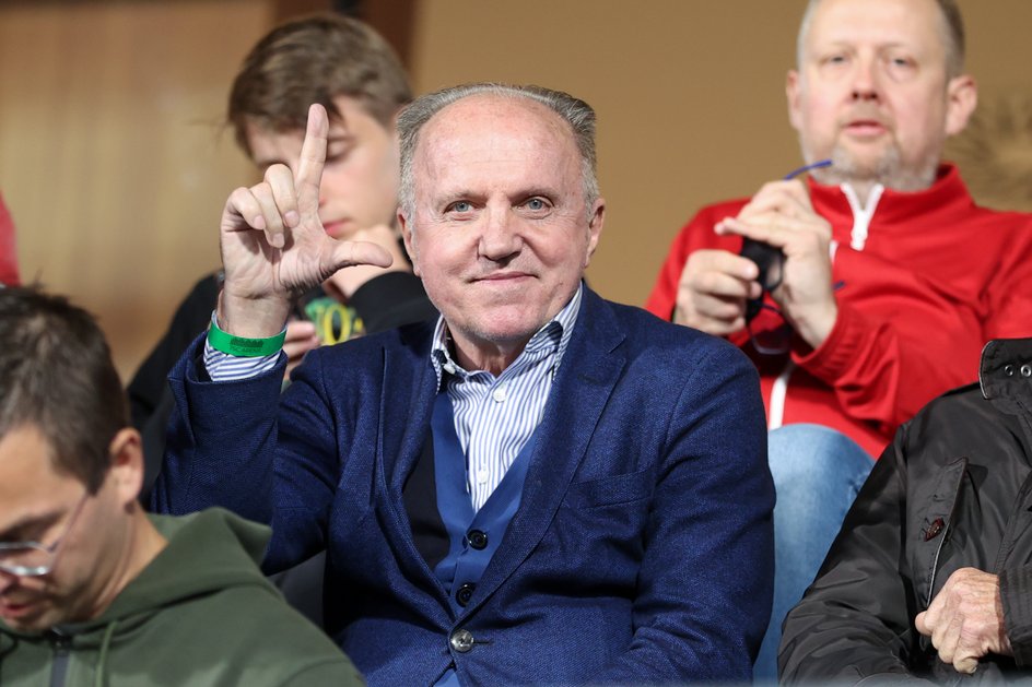 Dragomir Okuka during the match Backa Topola - Legia in the Conference League in 2024.
