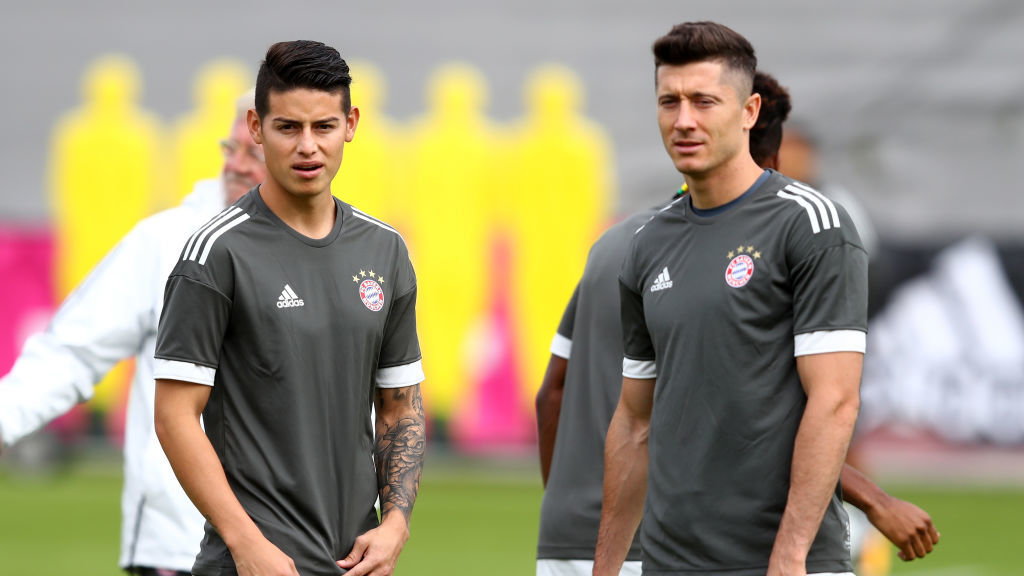 Robert Lewandowski i James Rodriguez