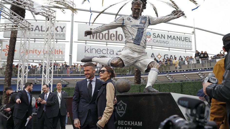 David Beckham z żoną Victorią