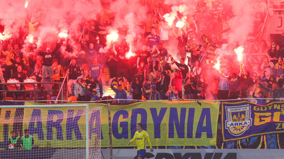 Pilka nozna. Liga Europy. Arka Gdynia - FC Midtjylland. 27.07.2017