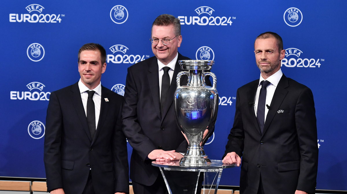 Philipp Lahm, Reinhard Grindel, Aleksander Čeferin