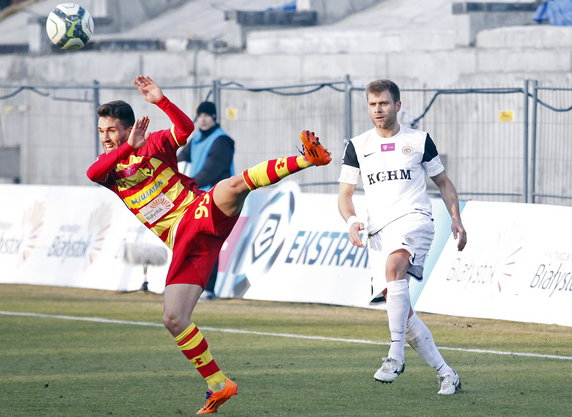 PIŁKA NOŻNA LIGA POLSKA JAGIELLONIA ZAGŁĘBIE LUBIN (Dani Quintana Dorde Cotra )