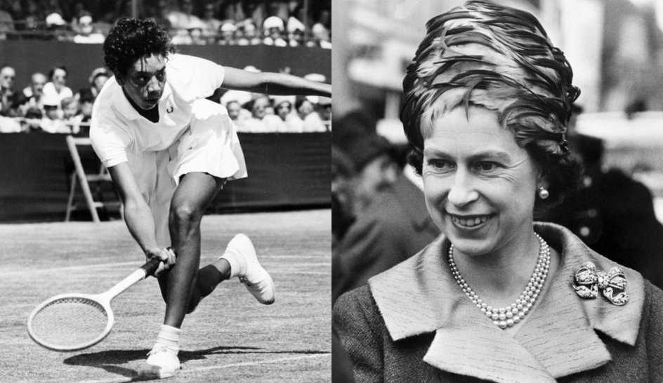 Althea Gibson, królowa Elżbieta II