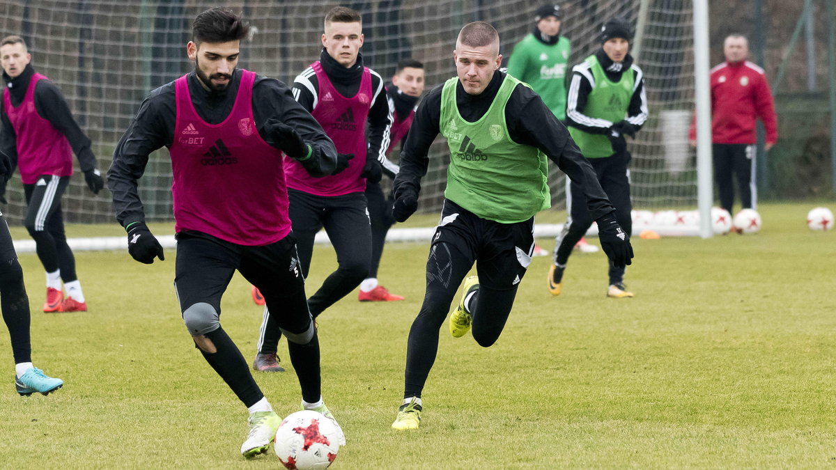 Pilka nozna. Ekstraklasa. Slask Wroclaw. Trening. 11.01.2018