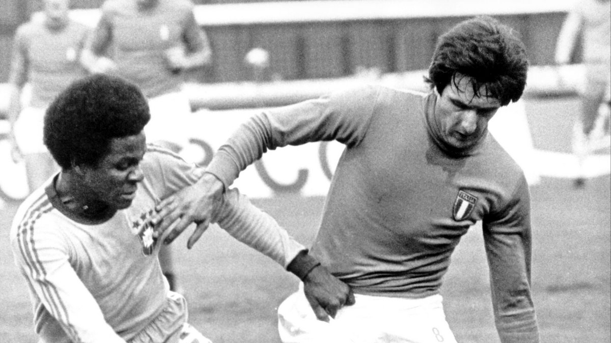 Gaetano Scirea i Jogge Mendoza na mundialu w 1978 r.