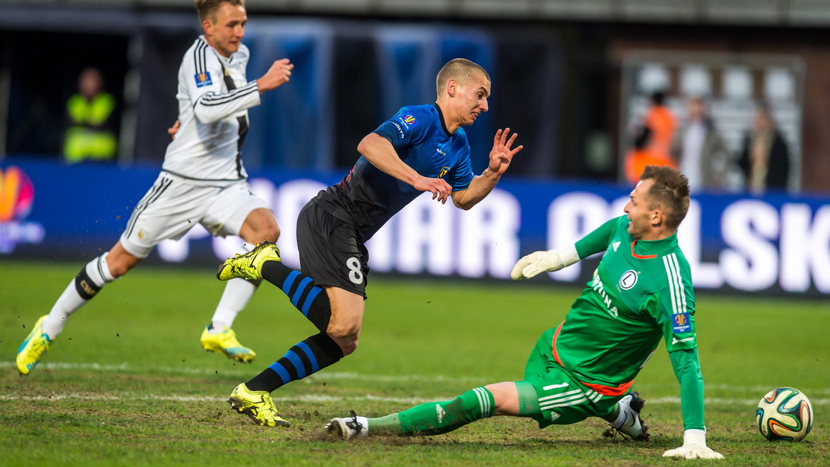 Legia Warszawa w meczu z Zawiszą Bydgoszcz