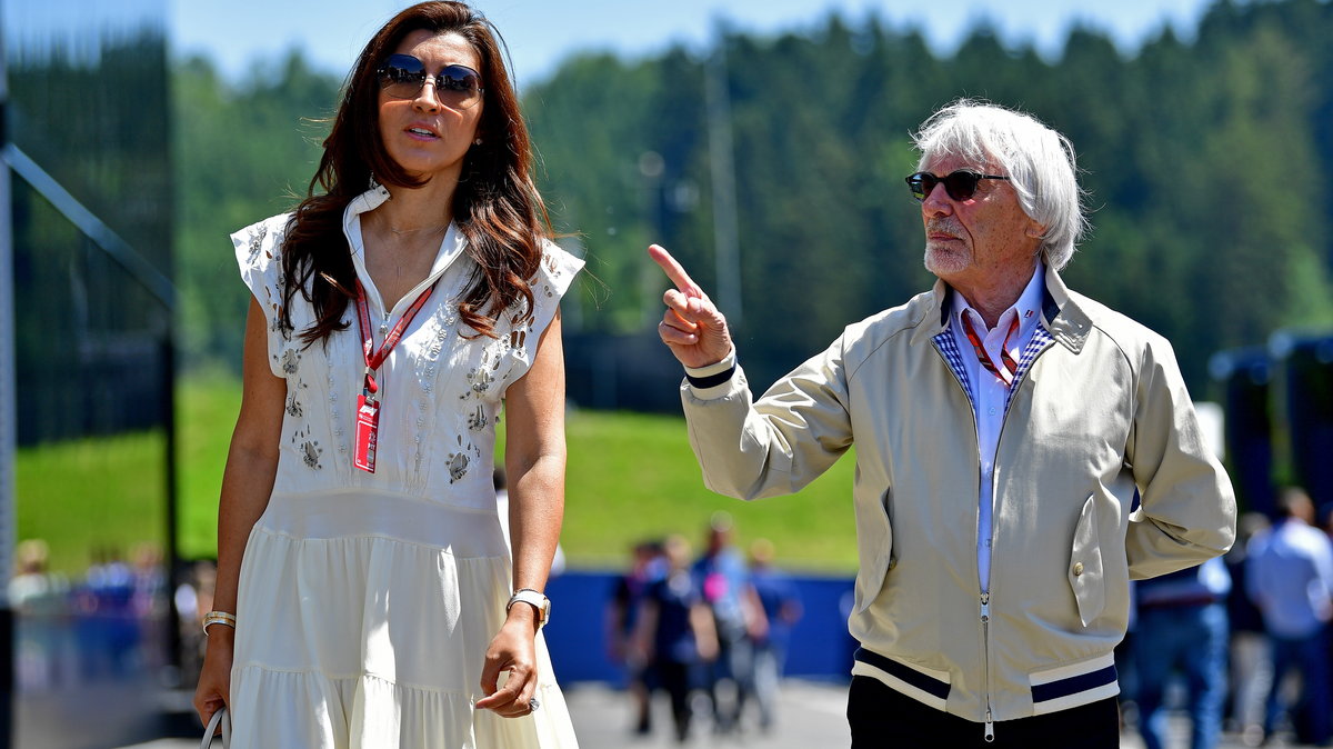 Bernie Ecclestone z żoną Fabianą