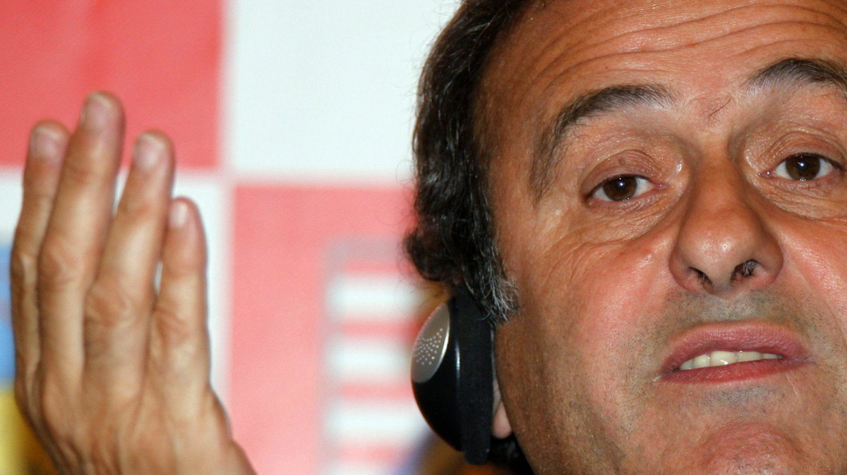 Prezydent UEFA Michel Platini