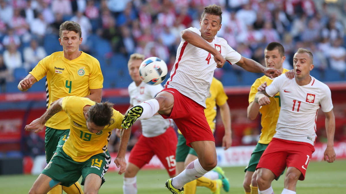 Polska Litwa mecz towarzyski przed EURO 2016