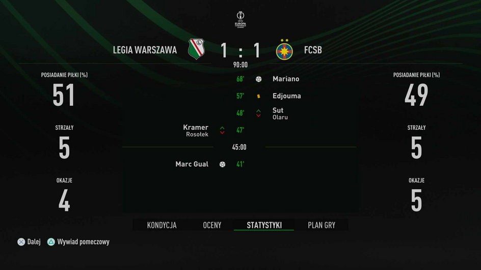 Legia kontra FCSB