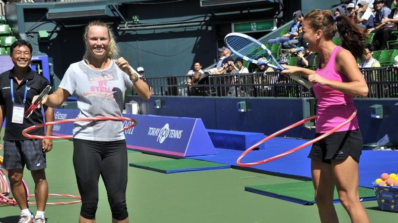 Caroline Wozniacki i Agnieszka Radwanska