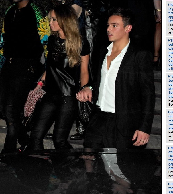 Lauren Pope i Tom Daley