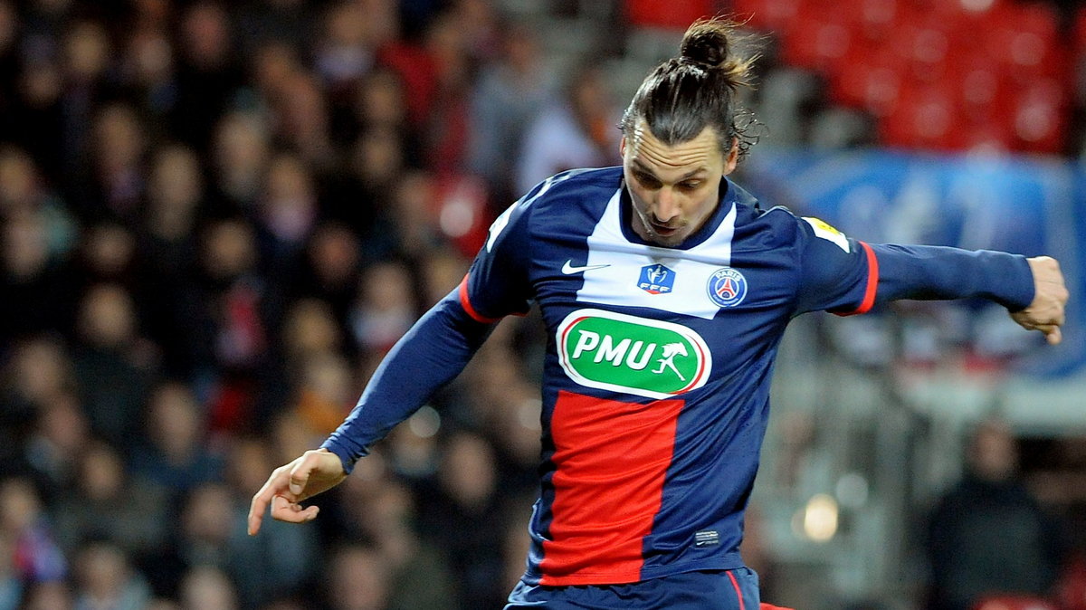 Zlatan Ibrahimovic w meczu ze Stade Brest