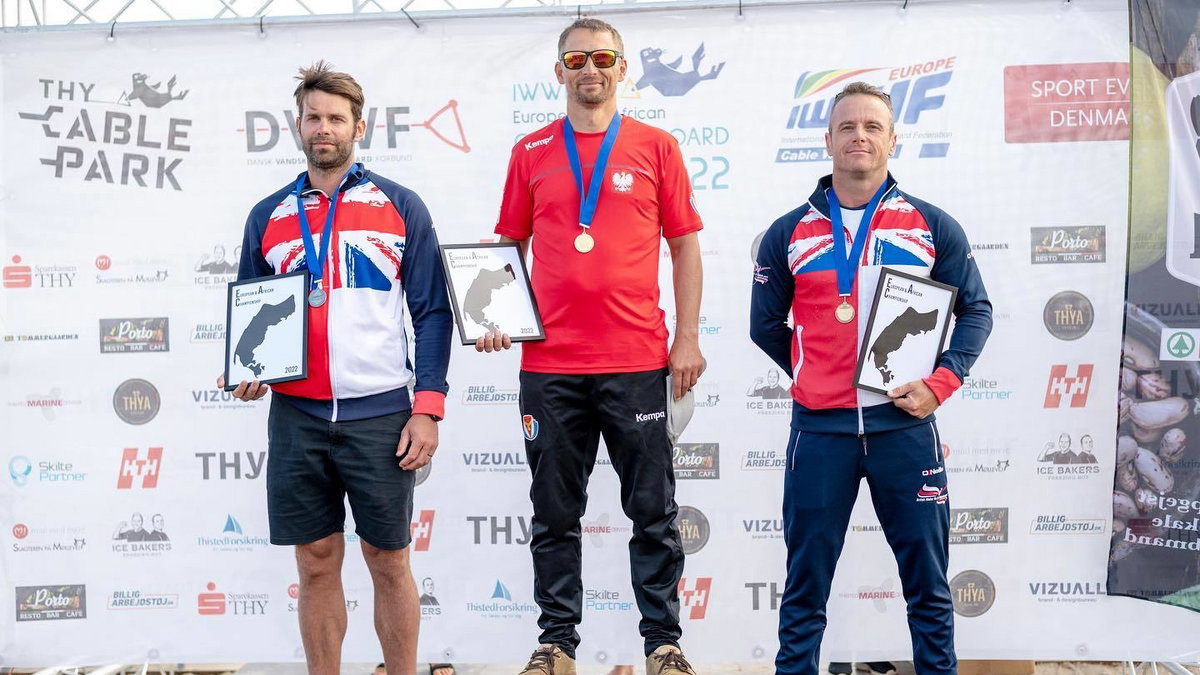 Marciń Maćkowski na podium MEiA