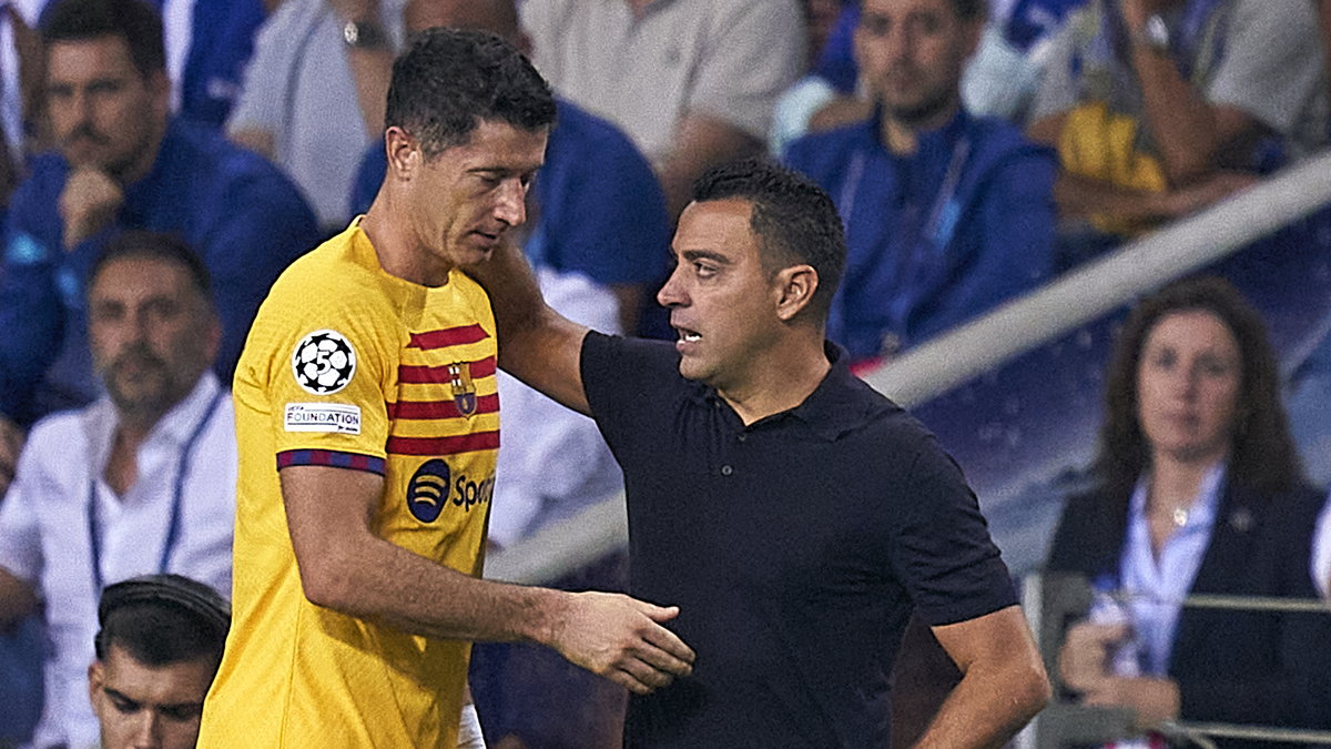 Robert Lewandowski i Xavi