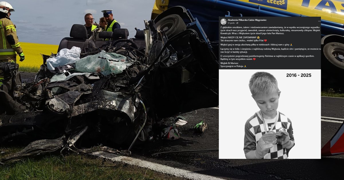 "Miałeś tylko 9 lat". Tragiczny wypadek na drodze. Poruszający komunikat