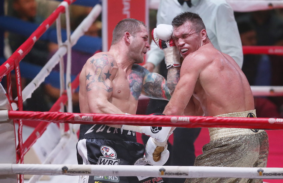 Łukasz Janik walczy z Grigorijem Drozdem o pas WBC (Moskwa, 2015)