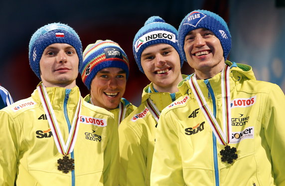 Kamil Stoch, Jan Ziobro, Klemens Murańka i Piotr Żyła