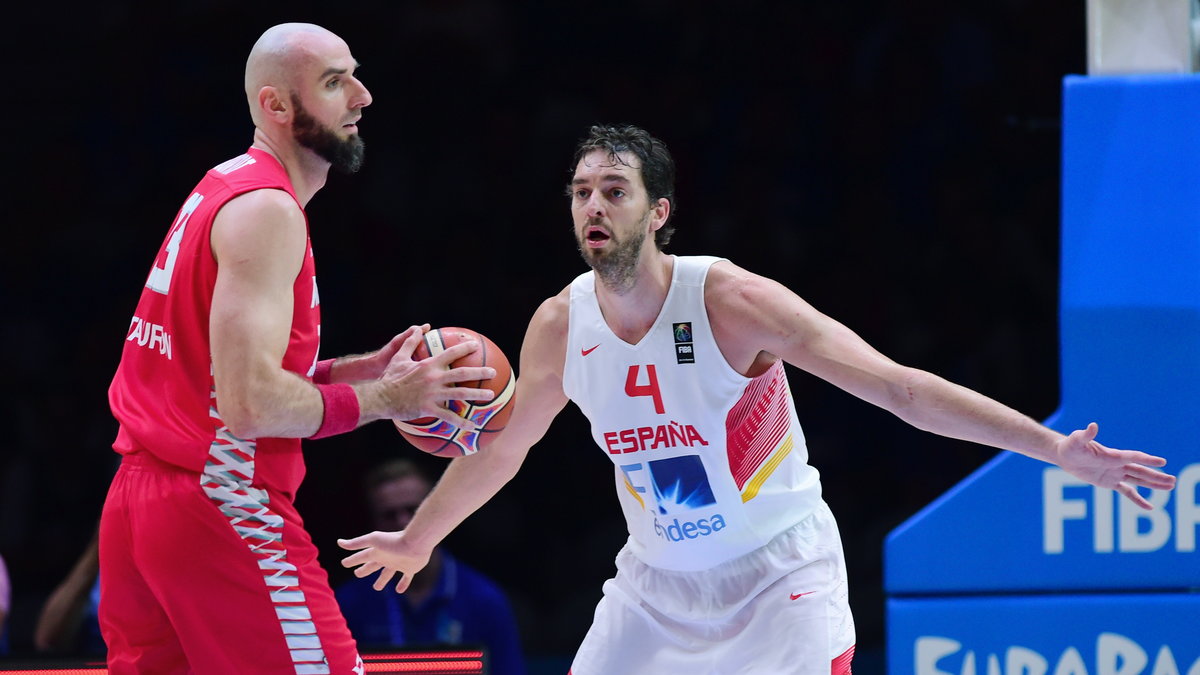 Marcin Gortat i Pau Gasol