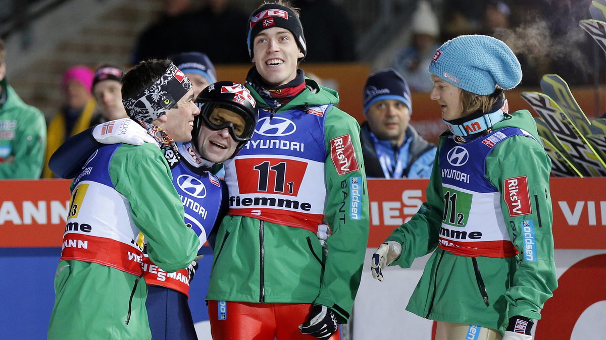 Anders Bardal, Anders Jacobsen, Andreas Stjernen i Tom Hilde