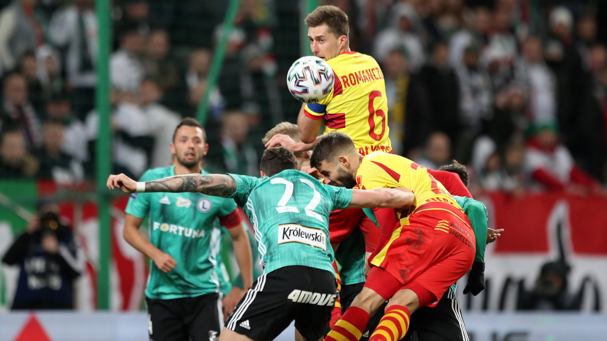 Pilka nozna. PKO Ekstraklasa. Jagiellonia Bialystok - Slask Wroclaw. 07.03.2020