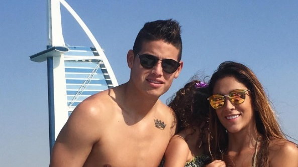 James Rodriguez i Daniela Ospina z córką