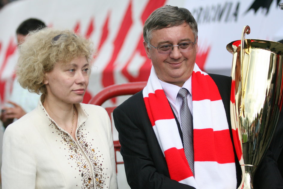 Janusz Filipiak z żoną Elżbietą (2006 r.)