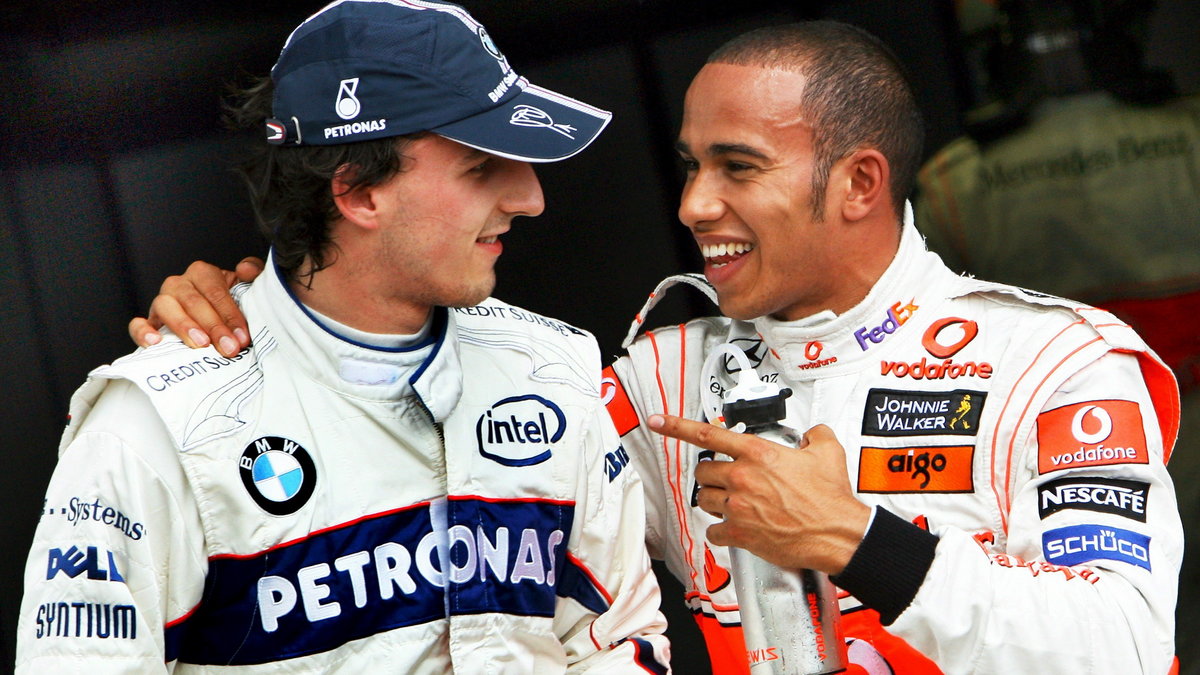 Robert Kubica i Lewis Hamilton