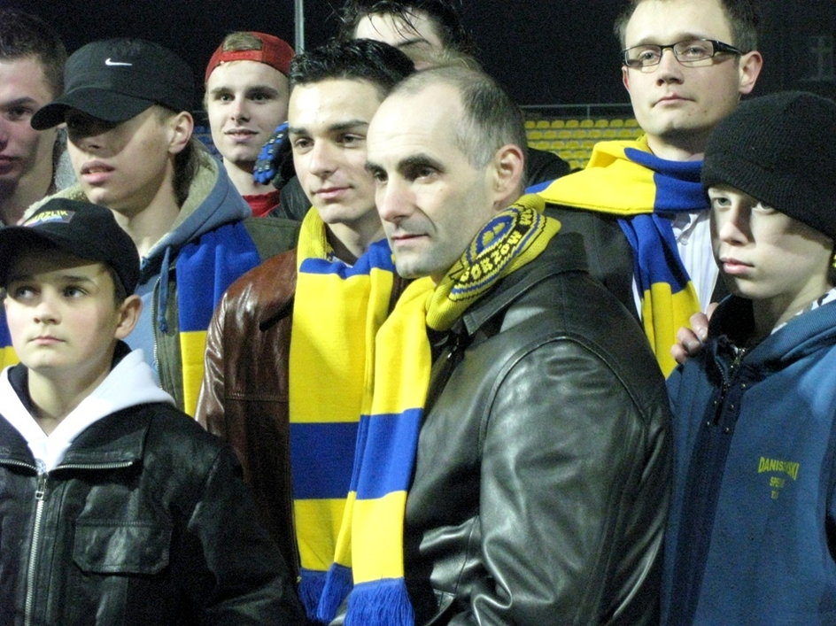 Tomasz Gollob i... Bartosz Zmarzlik (z lewej) w 2008 roku w Gorzowie