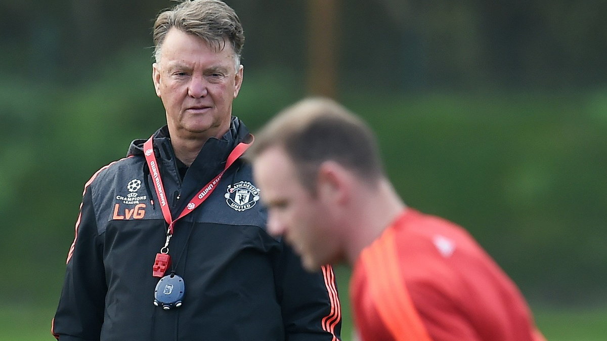 Wayne Rooney (z prawej) i Louis van Gaal