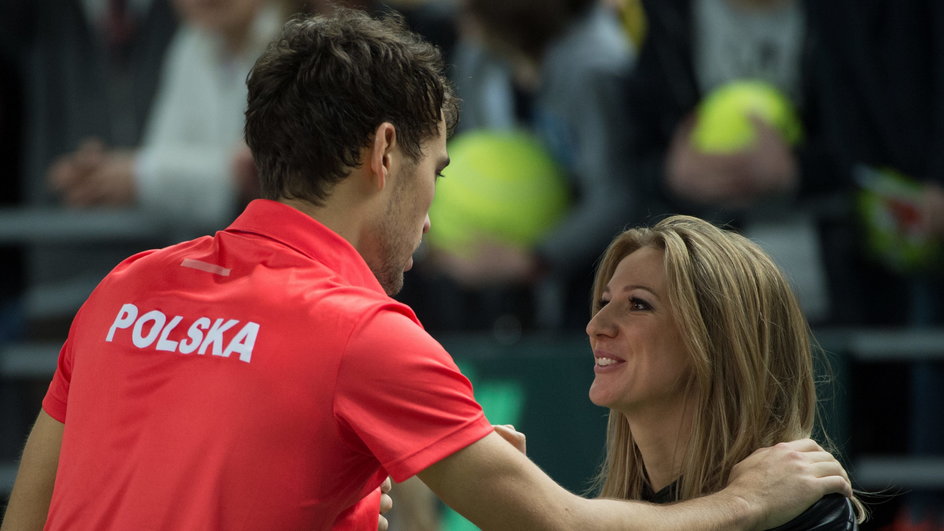 Jerzy Janowicz i Marta Domachowska