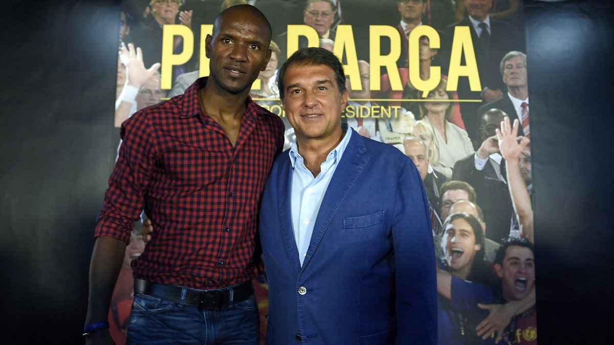 Eric Abidal i Joan Laporta