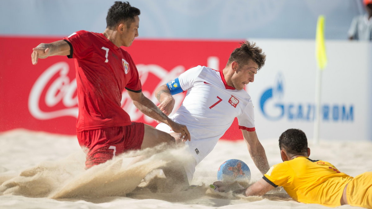 Pilka nozna plazowa. Mistrzostwa Swiata 2017. Tahiti - Polska. 02.05.2017