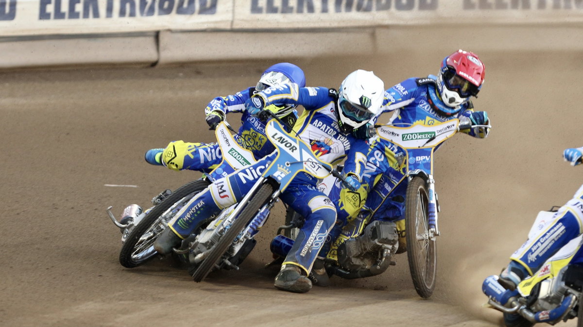 Upadek - Nicki Pedersen, Jack Holder, Kenneth Bjerre