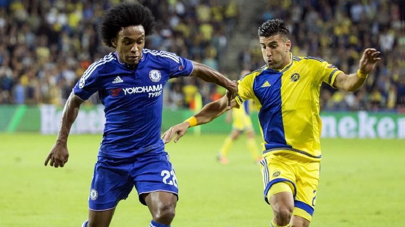 Willian i Chelsea zagrają wiosną w 1/8 finału LM, fot. Jack Guez / AFP