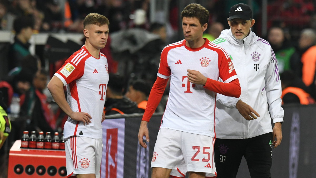 Od lewej: Joshua Kimmich, Thomas Muller, Thomas Tuchel