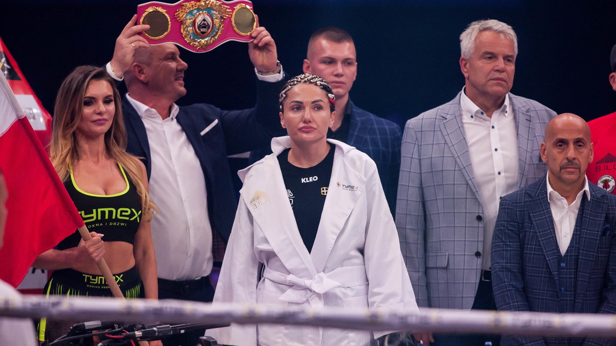 Ewa Brodnicka na gali Tymex Boxing Night 9