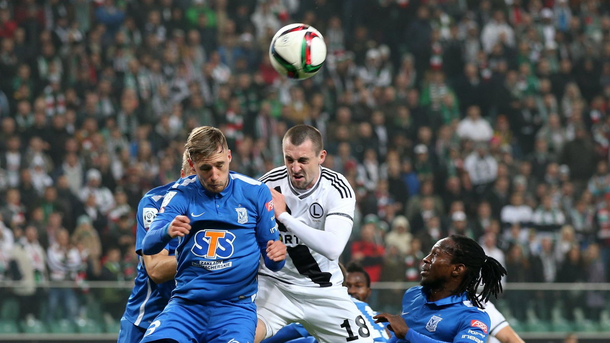 MECZ 13. KOLEJKA EKSTRAKLASA SEZON 2015/16 --- POLISH FOOTBALL TOP LEAGUE MATCH IN WARSAW: LEGIA WARSZAWA - LECH POZNAN