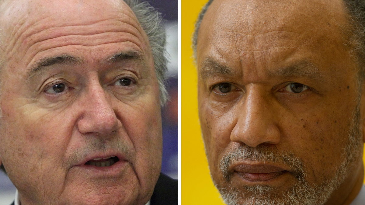 S. Blatter (L) i  Mohamed bin Hammam (P)